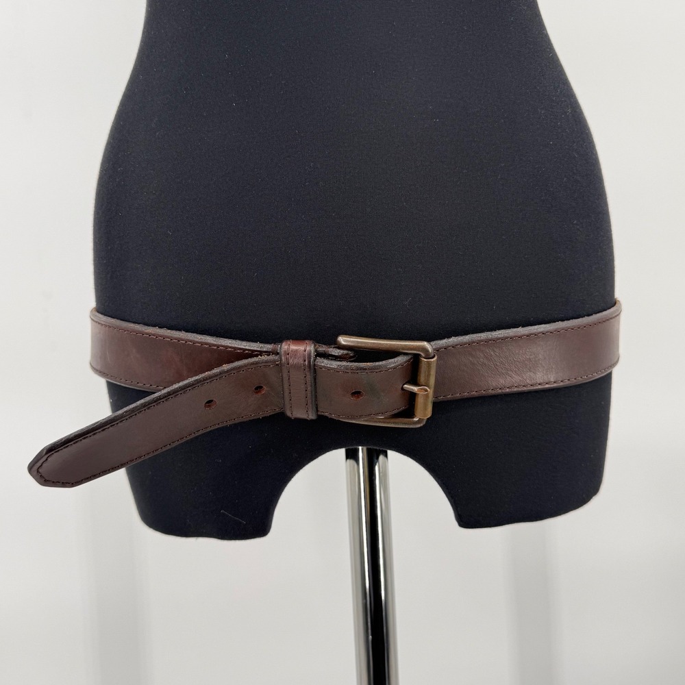 Levis Mens Dark Brown Leather Belt Single Prong Roller Buckle 42 105 11LV020095
